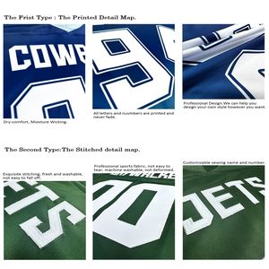 เสื้อเจอร์ซีย์อเมริกันฟุตบอล2026สไตล์ใหม่ปักลายทีมย้อนยุค Josh ALLEN diggs Kincaid shakir - Product Image 2