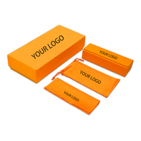 Étui à lunettes de soleil et à lunettes de vue en PU, ensemble d'emballage cadeau design avec options de couleur personnalisées, doublure en microfibre, logo disponible - Marque XUZE