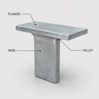 Poutre en T en acier galvanisé laminé à chaud et soudé pour support de clôture et structure en acier