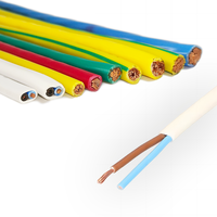 Kabel Konduktor Listrik Bangunan Fleksibel Tembaga H05VVH2-F 2*0.5-0.75mm Isolasi PVC 300/500V 70C Tianjin