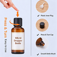 Flacon Boston en verre ambré givré de 10 ml à 100 ml avec protection UV et emballage