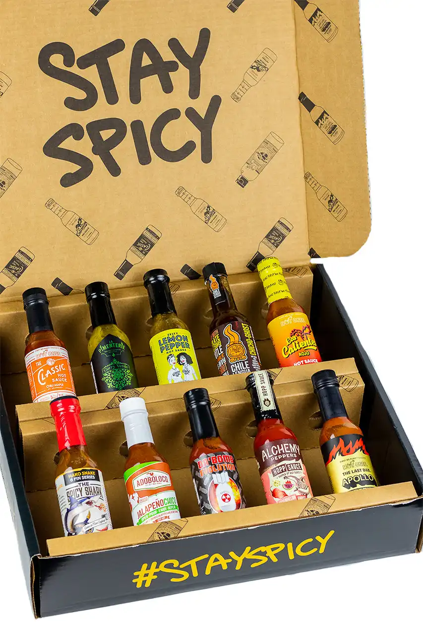 Confezione di carta per regali di salsa piccante calda personalizzata GMI per l'anno di hot ones