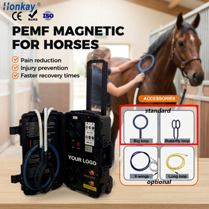 Appareil de thérapie PEMF certifié CE à double commande pour chevaux, améliore la mobilité des articulations, appareil PEMF portable pour clinique vétérinaire - Product Image 1