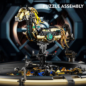 Ensemble <span class=keywords><strong>de</strong></span> blocs <span class=keywords><strong>de</strong></span> construction mécaniques <span class=keywords><strong>de</strong></span> cheval au galop avec support, 1055 pièces, MOC, puzzle, blocs <span class=keywords><strong>de</strong></span> construction assemblés, figurines d'action, jouets pour enfants, 13088 - Product Image 3