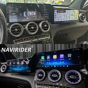 หน้าจอคู่ขนาด 24.6 นิ้ว รองรับ Android Auto และ Carplay สำหรับรถยนต์ Mercedes Benz GLC C Class W205 X253 C180 C200 C300 ปี 2015-2022 พร้อมระบบนำทาง GPS - Product Image 1