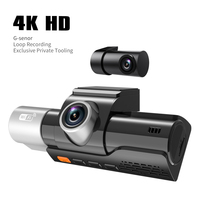 Caméra de tableau de bord 4K 2K Ultra HD à trois objectifs, vision nocturne grand angle, capteur G, moniteur de stationnement, personnalisable, directement de l'usine