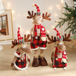 Nouvelles décorations de Noël rétractables en peluche de renard américain, faites à la main, écologiques, transfrontalières, grandes poupées cadeaux - Product Image 2
