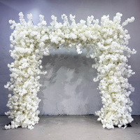 Arche de fleurs artificielles en soie, motif fleurs de cerisier, pour toile de fond de mariage, décoration de scène, allée de cérémonie et entrée