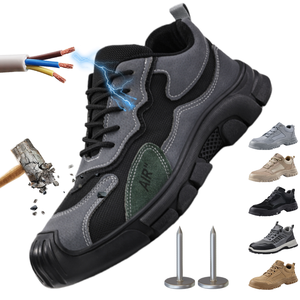 Chaussures de travail bon marché avec embout en acier, vente en gros de chaussures de sécurité certifiées CE Semelle intermédiaire en Kevlar anti-crevaison - Product Image 1