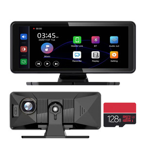 6.86 ''Portable sans fil Apple Carplay Android Auto Navigation 4K enregistrement affichage Carplay écran tactile moniteur de voiture ZC08 + 128G - Product Image 1