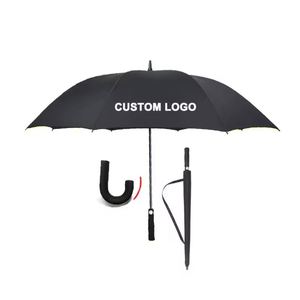 Parapluie de golf promotionnel personnalisé grand format (62, 68, 72 pouces) coupe-vent et imperméable avec logo – Offre spéciale - Product Image 6