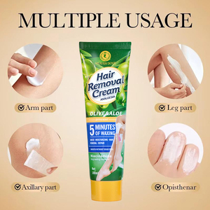 5 minutes d'efficacité crème dépilatoire naturelle indolore naturelle à base de plantes <span class=keywords><strong>bio</strong></span> crème dépilatoire de marque privée crème dépilatoire - Product Image 4