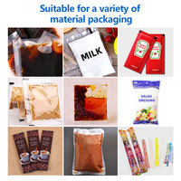 Machine verticale intelligente d'emballage de sachets de cacahuètes, de fruits, de gingembre, de pâte de tomate et d'ail Étiqueteuse pour boîtes de papier alimentaire