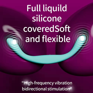 APP Remote Control 42cm <b>Vibrating</b> Dildo Double Ended Silicone <b>Vibrator</b> for Female - Product Image 3