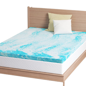 <span class=keywords><strong>High</strong></span> <span class=keywords><strong>Density</strong></span> Bed Sleeping Wave Kühlgel Infused Memory <span class=keywords><strong>Foam</strong></span> Matratzen auflage mit abnehmbarem Bezug - Product Image 1
