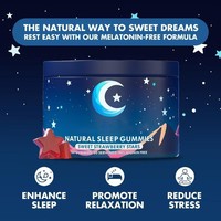 Gummies de mélatonine à marque privée OEM pour le sommeil, produits de beauté, soutien de la mémoire, sans sucre, saveur raisin, véganes
