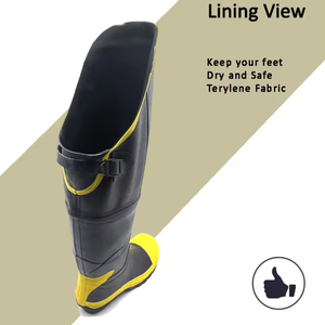 <span class=keywords><strong>Botte</strong></span> de sécurité de travail industrielle de haute qualité bottes de sécurité en caoutchouc naturel imperméables et anti-écrasement pour hommes - Product Image 6