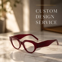 Lunettes YMA8551 surdimensionnées rondes en acétate, géométriques, polarisées TAC UV400, monture épaisse 48mm, unisexe