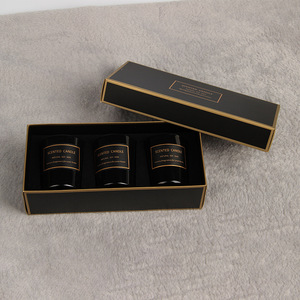 Fornitori acquista set regalo etichetta privata prezzo all'ingrosso vetro decorativo cera di soia lavanda <span class=keywords><strong>mini</strong></span> 3 candela profumata - Product Image 2