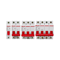 Delixi Serie Dz47s Mini Disyuntores DZ47s 1P C2A Montaje en riel Din MCBs estándar pequeño con material plástico de protección LI