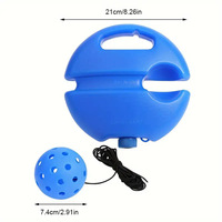 Entraîneur de pickleball solo avec cordon élastique à 40 trous, outil de pratique de rebond portable pour l'auto-apprentissage, équipement de pickleball