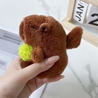 Pendentif en peluche Capybara pleurant le plus vendu, jouet rotatif en forme de coquille de tortue, breloque de sac, rembourrage en coton PP, pour les plus de 14 ans, vente en gros