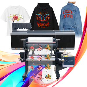 Pas de poudre pas de secouer Machine 60cm A1 imprimante à rouleaux commerciale Xp 600 I 1600 3200 ensemble de Machine d'impression DTF pour vêtements - Product Image 1