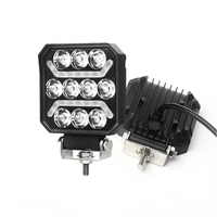 Projecteur LED robuste 12-80V 4 pouces avec boîtier en aluminium, feu de position DRL pour excavatrice agricole