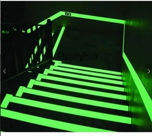 Cinta autoadhesiva de tela no tejida, roja, amarilla, gris, negra, con franja reflectante para escaleras, adhesivo acrílico duradero - Product Image 6