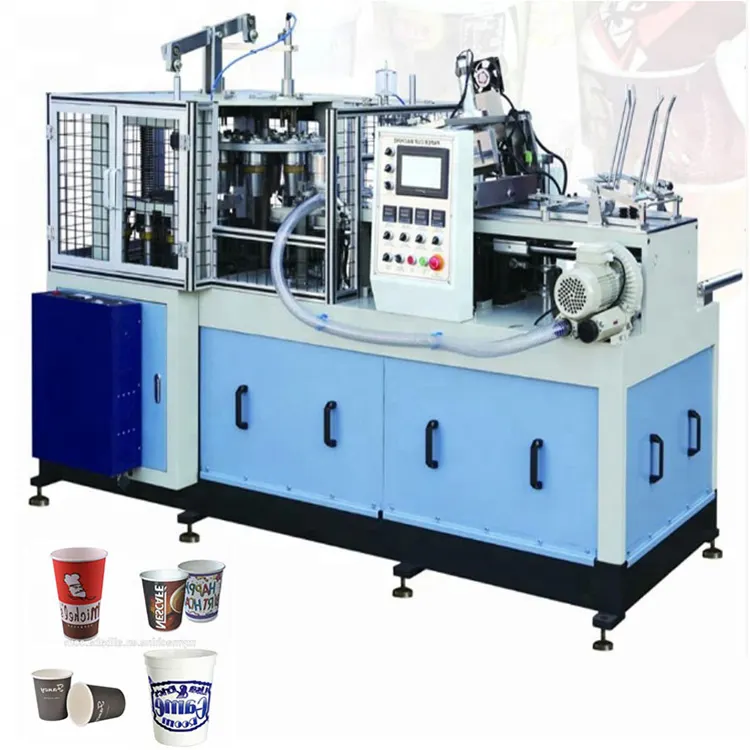 6Kw Hoge Snelheid Volautomatische Papier Cup Machine