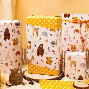 MAYPLUSS Wrapping <b>Paper</b> Woodland Animals 46.8 Square Feet Baby Shower Gift <b>Wrap</b> - Product Image 4