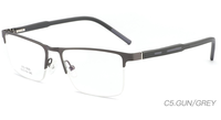 Vente en gros, lunettes en acier inoxydable, monture en métal, lunettes optiques, montures en métal