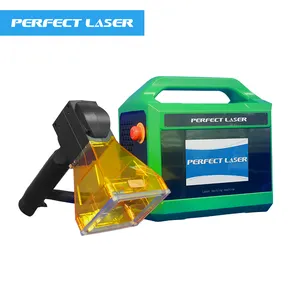 Perfect Laser Aço Carbono Automático Plásticos De Aço Inoxidável Gravação Handheld Pequena Fibra Marcação A Laser Mini Máquina