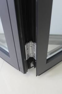 Villa — <span class=keywords><strong>porte</strong></span> pliable en aluminium, cadre en verre noir, style français, grand format, décoration pour l'extérieur - Product Image 5