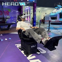 Simulateur de course VR HEROVR de qualité commerciale avec mouvement à 360° et structure en acier pour les salles de cinéma et les parcs d'aventure