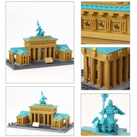 Porte de Brandebourg - Berlin, Allemagne - Blocs de construction d'architecture célèbre pour les marques de jouets en marque blanche, cadeaux de collection en gros