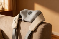Masseur de cou multifonctionnel du fabricant avec fonction de compression chaude pour massage corporel complet, batterie au lithium, charge sans fil