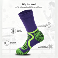 Chaussettes de randonnée imperméables, respirantes et chaudes. Chaussettes de randonnée professionnelles en nylon, adaptées aux hommes et aux femmes pour les activités de plein air