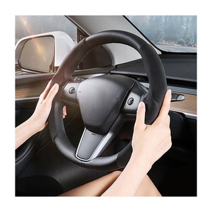 Nouveau produit housse de <span class=keywords><strong>volant</strong></span> pour vw volkswagen <span class=keywords><strong>polo</strong></span> jetta golf passat mk5 mk7 gti accessoires de décoration intérieure de voiture en daim - Product Image 5