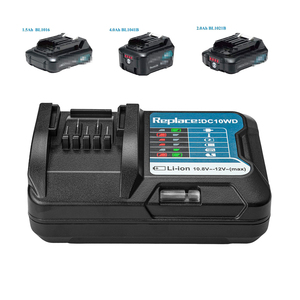Cargador de batería de herramienta eléctrica <span class=keywords><strong>DC10WD</strong></span> para taladros inalámbricos Cargador de batería de litio de 10,8 V para BL1040B para taladros eléctricos - Product Image 6