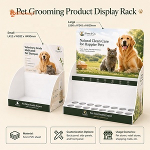Présentoir personnalisé en PVC de 5 mm pour shampoing pour animaux de compagnie, présentoir pour shampoing pour chiens, pour produits de toilettage pour animaux de compagnie, <span class=keywords><strong>magasin</strong></span> de détail - Product Image 2