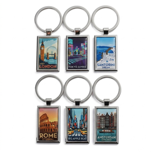 Portachiavi in Lega di Zinco con Resina Epossidica, Anello Portachiavi 3D in Metallo, Varie Forme per Negozi di Souvenir Turistici - Product Image 2