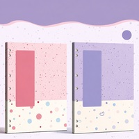 Carnet à feuilles mobiles A4 rose pêche à reliure collée à froid, classeur à 6 trous, journal personnalisable