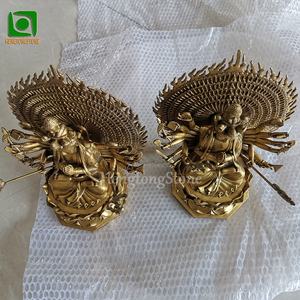 Style chinois Petite Statue De Bouddha En Bronze Cuivre <span class=keywords><strong>Mille</strong></span> Main Kwan-yin Bouddha - Product Image 3