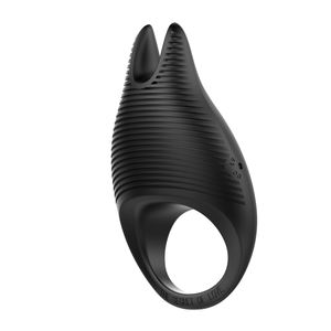 Dropshippingデュアルヘッドシリコーン男性の遅延射精ペニスリング電気振動コックリング刺激装置乳首クリット用 - Product Image 2