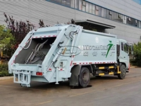 Camion compacteur de déchets Euro 6 18 m³ diesel à boîte de vitesses manuelle, chargement arrière automatique, véhicule de collecte des déchets à commande PLC pour usage municipal
