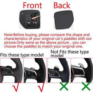 Par de Extensiones de Palanca de Cambios para Volante para Audi A1 S1/A3 S3 RS3/A4 S4 RS4/A5 S5/A6 S6/A7 S7/A8 S8 R8/Q3 SQ3/Q5 - Product Image 6