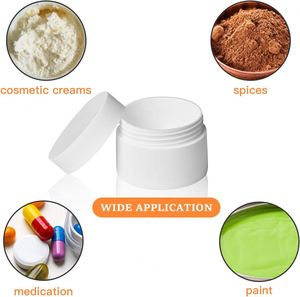 Tarros de Plástico PET de 4oz y 5oz para Cosméticos, Cuidado del Cabello y Manteca Corporal, con Tapa Blanca de Rosca, Capacidades de 50ml-250ml, en Cajas - Product Image 4