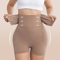 Culotte gainante sans couture pour femme, effet fessier rehaussé, avec coussinets de compression pour les hanches et les fesses