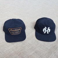 Casquettes en sergé de coton à 5 panneaux classiques avec logo tissé personnalisable, casquettes snapback vintage personnalisées pour la course urbaine, pour hommes et femmes